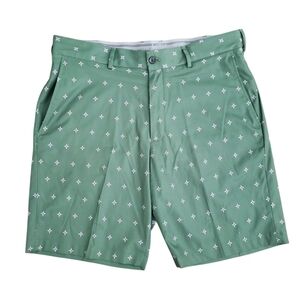 Walter Hagen Green Pink Pattern Golf Shorts 36